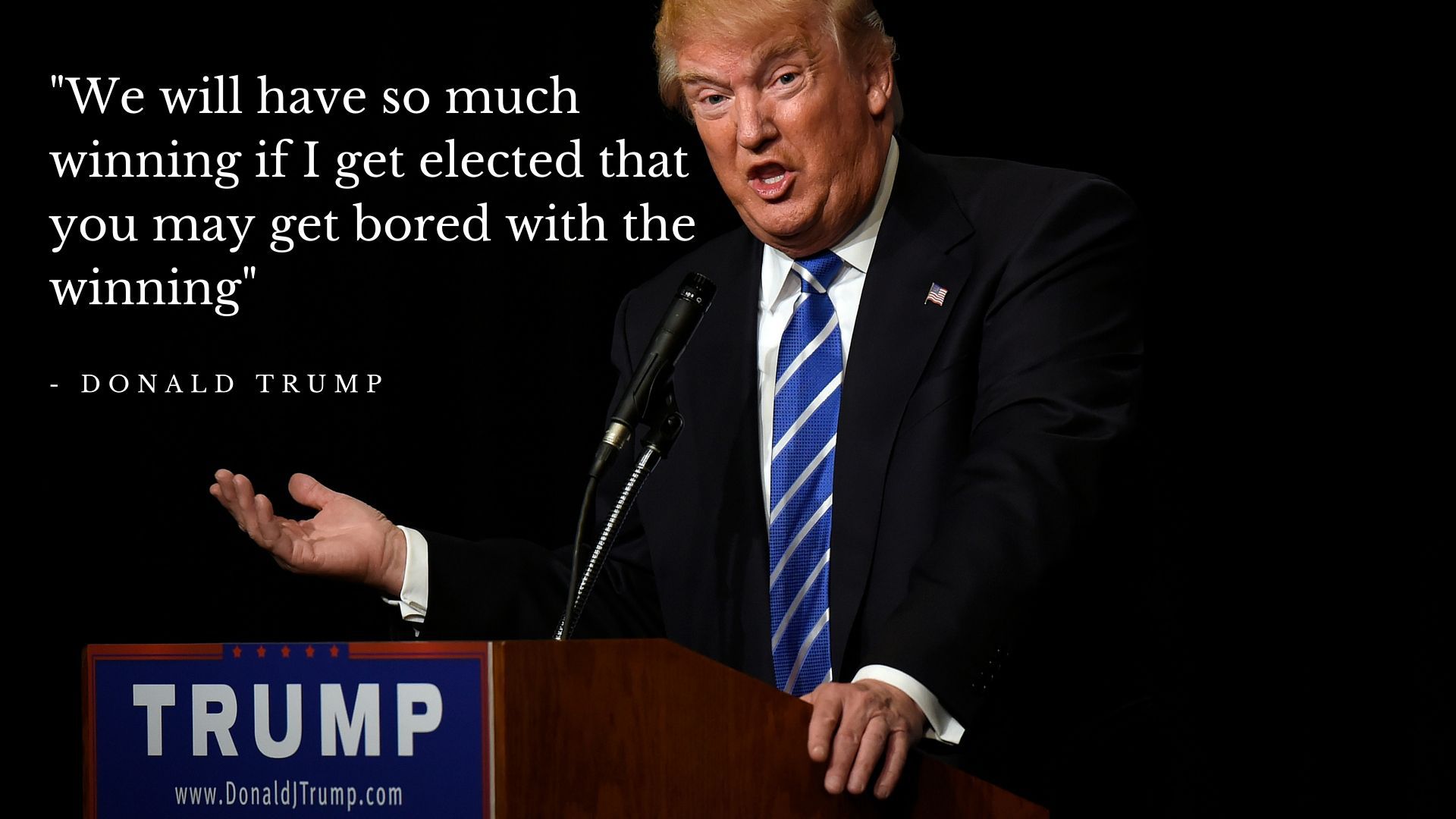 Trump on winning
